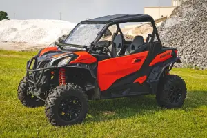 Rough Country - 71211 | Rough Country Front Mount 40 Inch LED Light Bar Kit For Can-Am Maverick Sport 1000R | Black Series, Single Row - Image 9
