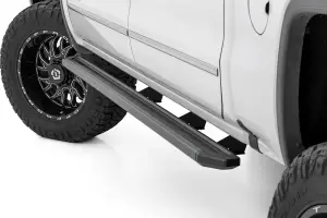 55010 | Rough Country Multi-Color LED Running Boards For Chevrolet Silverado / GMC Sierra 1500, 2500 HD & 3500 HD | Crew Cab