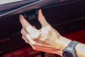 Rough Country - 49225650_A | Rough Country Hard Tri Fold Flip Up Bed Cover For For F-150 & F-150 Raptor | 6'7" Bed - Image 10