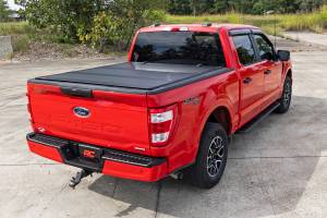 Rough Country - 49225650_A | Rough Country Hard Tri Fold Flip Up Bed Cover For For F-150 & F-150 Raptor | 6'7" Bed - Image 11