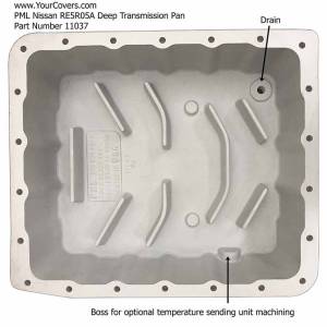 PML Covers - 11037-B | PML Cover RE5R05A Deep 3.5 Quarts Over Transmission Pan For Nissan Titan, Armada & Navara | Black Powder Coat Finish - Image 4