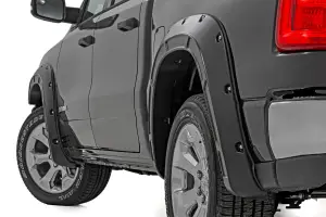 Rough Country - A-D319205-PAU | Rough Country Defender Fender Flares For Ram 1500 2WD/4WD | Granite Crystal - Image 2