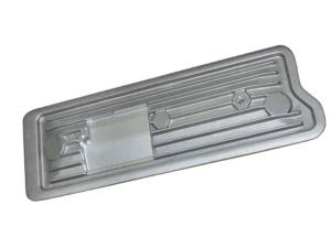 11081-3-AC | PML Cover Buick Nailhead V8 Valley Plate Cover, For Dual 4BBL Intake For Buick 264, 322, 364, 401 & 425 V8 Engines | Natural As-Cast Finish