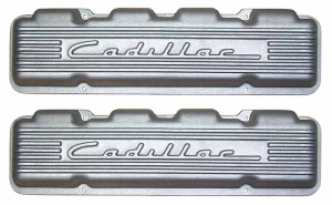 11073-AC | PML Cover Valve Covers For CADILLAC 331, 365, 390 & 429 | Natural As-Cast Finish