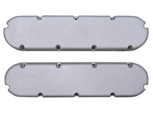 7872-1-AC | PML Cover Valve Covers For CADILLAC 368, 425, 472, 500, Plain Top | Natural As-Cast Finish