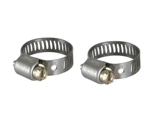 59-01002-MA | aFe Power Magnum FORCE Spare Parts - Worm Gear Mini Hose Clamps | SAE Size 6, (7/16" - 25/32")ID (Qty 2)