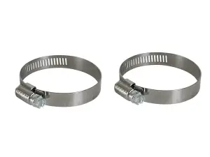 59-01008-MA | aFe Power Magnum FORCE Spare Parts - Worm Gear Mini Hose Clamps | SAE Size 32, (1-13/16" - 2-1/2")ID (Qty 2)
