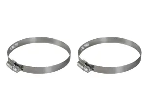 59-01015-MA | aFe Power Magnum FORCE Spare Parts - Worm Gear Hose Clamps | SAE Size 60, (3-5/16" - 4-1/4")ID (Qty 2)