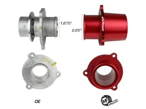 Afe - Advance Flow Engineering - 46-20417-R | aFe Power BladeRunner Turbo Muffler Delete for aFe Charge Pipe Red (2015-2021 GTI MKVII L4-2.0L t) - Image 5