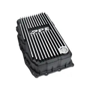 128051110 | PPE Performance Heavy-Duty Cast Aluminum Transmission Pan Brushed Finish (2020-2025 GM 3.0L Duramax 10L80)