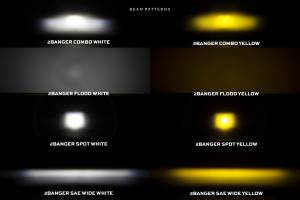 Morimoto - BAF109Y | Morimoto 2Banger NCS LED Pod Lights | SAE Wide, Yellow Lights, Set - Image 2