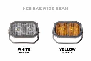 Morimoto - BAF109Y | Morimoto 2Banger NCS LED Pod Lights | SAE Wide, Yellow Lights, Set - Image 3