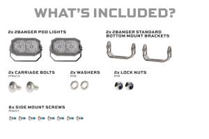 Morimoto - BAF109Y | Morimoto 2Banger NCS LED Pod Lights | SAE Wide, Yellow Lights, Set - Image 4