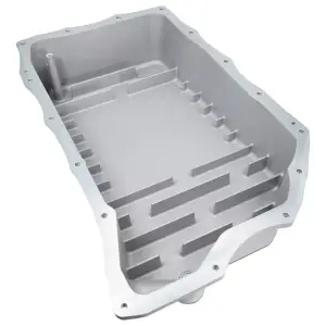 128051400 | PPE Performance Heavy-Duty Cast Aluminum Transmission Pan Raw Finish (2020-2025 GM 6.6L Duramax 10L1000)