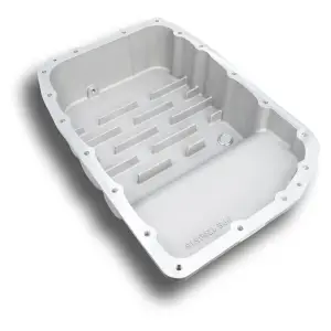 128051600 | PPE Performance Heavy-Duty Cast Aluminum Transmission Pan Raw Finish (2007-2021 GM 6L80)