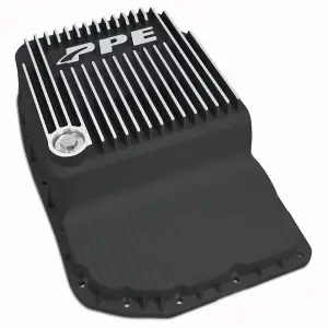 128051610 | PPE Performance Heavy-Duty Cast Aluminum Transmission Pan Brushed Finish (2007-2021 GM 6L80)