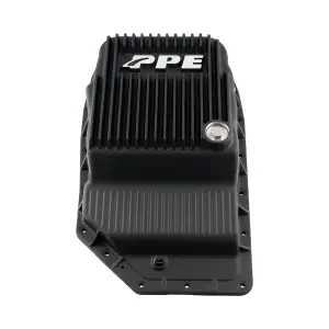 128051920 | PPE Performance Heavy-Duty Cast Aluminum Transmission Pan Black Finish (2007-2023 GM 6L90)
