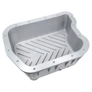 228051020 | PPE Performance Heavy-Duty Cast Aluminum Transmission Pan Black Finish (1990-2009 Dodge 5.9L Cummins 46RH 46RE 47RE 47RH 48RE)