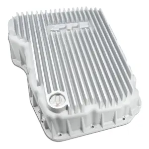 228052100 | PPE Performance Heavy-Duty Cast Aluminum Transmission Pan Raw Finish (2007.5-2024 Dodge, Ram 6.7L Cummins 68RFE)
