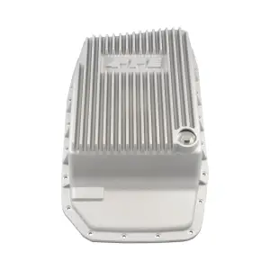 328051200 | PPE Performance Heavy-Duty Cast Aluminum Transmission Pan Raw Finish (2007-2022 Ford 6R80, 6R100)