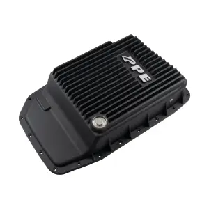 328051220 | PPE Performance Heavy-Duty Cast Aluminum Transmission Pan Black Finish (2007-2022 Ford 6R80, 6R100)