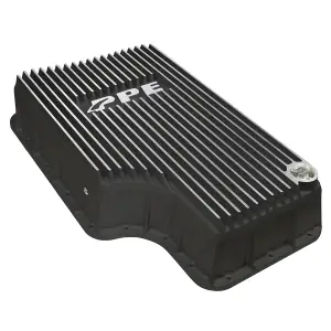 Pacific Performance Engineering - 328052010 | PPE Performance Heavy-Duty Cast Aluminum Transmission Pan Brushed Finish (2011-2019 Ford F250, F350 Super Duty 6.7L Power Stroke 6R140) - Image 2