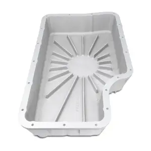 328052020 | PPE Performance Heavy-Duty Cast Aluminum Transmission Pan Black Finish (2011-2019 Ford F250, F350 Super Duty 6.7L Power Stroke 6R140)