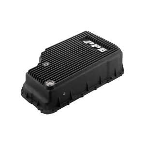 Pacific Performance Engineering - 328053520 | PPE Performance Heavy-Duty Cast Aluminum Transmission Pan Black Finish (2020-2025 Ford F250, F350 Super Duty 6.7L Power Stroke 10R140) - Image 2