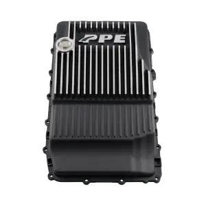 328053610 | PPE Performance Heavy-Duty Cast Aluminum Transmission Pan - Deep Brushed Finish (2017-2025 Ford 10R60, 10R80, 10R100)