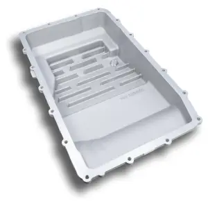 328053620 | PPE Performance Heavy-Duty Cast Aluminum Transmission Pan - Deep Black Finish (2017-2025 Ford 10R60, 10R80, 10R100)