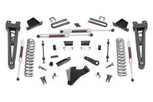 400340 | Rough Country 4.5 Inch Lift Kit For Ford F-250/F-350 Super Duty 4WD | Radius Arms, M1 Monotube Shocks