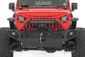 Rough Country - 10585 | Rough Country Front Winch Bumper For Jeep Gladiator JT / Wrangler JK & JL / Wrangler Unlimited JK & JL | Bumper Only - Image 8