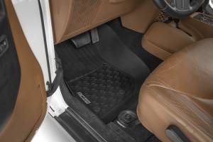 Rough Country - FF-6141_A | Rough Country Flex Fit Floor Mats For Jeep Wrangler JK 4WD | Front, 2 Door - Image 2