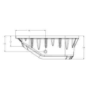 Pacific Performance Engineering - 214055000 | PPE Performance Heavy-Duty Cast Aluminum Engine Oil Pan Raw Finish (2018-2025 Wrangler JL, Gladiator JT 3.6L ) - Image 4