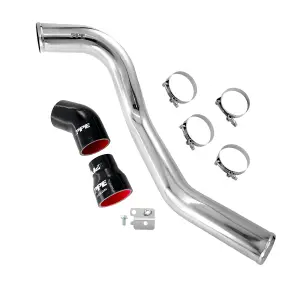 115022030 | Hot Side Intercooler Charge Pipe Polished Finish (2004-2010 Silverado 2500 HD, 3500 HD 6.6L td)