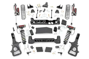 33950 | Rough Country 6 Inch Suspension Lift Kit For Ram 1500 4WD | 2019-2024 | With 22" Wheels, Vertex Adjustable Coilovers, Rear Vertex Shocks & Variable Rated Coils