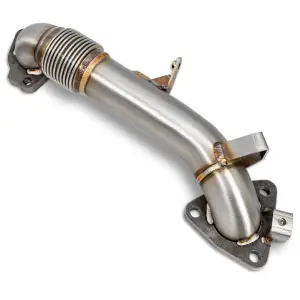 116122010 | PPE Performance Replacement Up-Pipe (Passenger Side) for OEM Exhaust Manifold (2017-2025 Silverado, Sierra 2500 HD, 3500 HD 6.6L td)