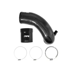 Pacific Performance Engineering - 115010060 | PPE Performance Zilla Turbo Inlet Upgrade Twill Weaved Carbon Fiber (2004.5-2005 Silverado, Sierra 2500 HD, 3500 HD 6.6L td, LLY) - Image 6