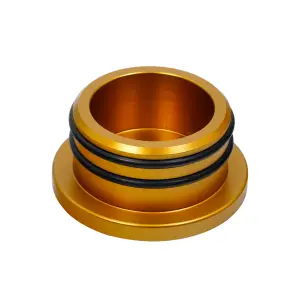 Pacific Performance Engineering - 115010124 | PPE Performance Turbo Resonator Delete Plug Gold Finish (2004.5-2010 Silverado, Sierra 2500 HD, 3500 HD 6.6L td, LLY, LBZ, LMM) - Image 3