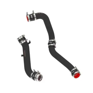 115026020 | PPE Performance Hot and Cold Side Intercooler Charge Pipe Kit Black Finish (2017–2019 Silverado, Sierra 2500 HD, 3500 HD 6.6L td)