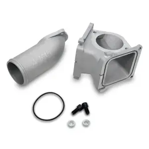 115053500 | PPE Performance Race High-Flow 3 inch Intake Bridge Manifold Raw Finish (2006-2010 Silverado, Sierra 2500 HD, 3500 HD 6.6L td)