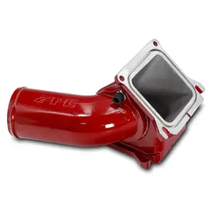 115053512 | PPE Performance Race High-Flow 3 inch Intake Bridge Manifold Red Finish (2006-2010 Silverado, Sierra 2500 HD, 3500 HD 6.6L td)