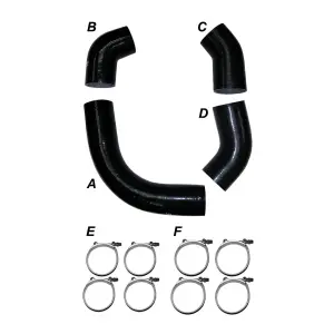 Pacific Performance Engineering - 115910101 | PPE Performance Intercooler Piping Silicone Hose Kit (2001 Silverado, Sierra 2500 HD, 3500 HD 6.6L td, LB7) - Image 2