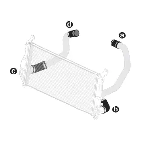 Pacific Performance Engineering - 115910405 | PPE Performance  Intercooler Piping Silicone Hose Kit (2004.5-2005 Silverado, Sierra 2500 HD, 3500 HD 6.6L td, LLY) - Image 2