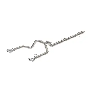 Pacific Performance Engineering - 117060030 | PPE Performance 304 Stainless Steel DPF-Back Performance Exhaust Kit - Dual Exit Raw Tubes, Polished Tips (2020–2022 Silverado, Sierra 1500 I6-3.0L td) - Image 1
