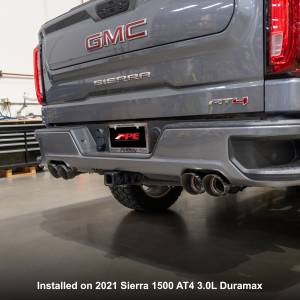 Pacific Performance Engineering - 117063020 | PPE Performance 304 Stainless Steel DPF-Back Performance Exhaust Kit - Dual Exit Polished Tubes, Black Ceramic Coated Tips (2020–2022 Silverado, Sierra 1500 I6-3.0L td) - Image 3