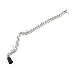 Pacific Performance Engineering - 117150020 | PPE Performance 304 Stainless Steel DPF-Back Performance Exhaust Kit - Single Exit Raw Tubes, Black Ceramic Coated Tips (2023–2025 Silverado, Sierra 1500 I6-3.0L td) - Image 2