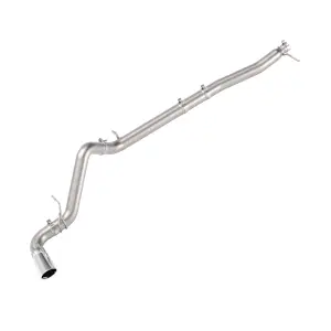 117150030 | PPE Performance 304 Stainless Steel DPF-Back Performance Exhaust Kit - Single Exit Raw Tubes, Polished Tips (2023–2025 Silverado, Sierra 1500 I6-3.0L td)
