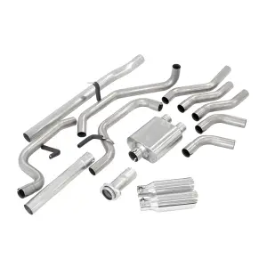Pacific Performance Engineering - 317030030 | PPE Performance Cat-Back Exhaust System Dual Exit Raw Tubes, Polished Tips (2009-2014 F150 V8-4.6L, 5.0L, 5.4L) - Image 2