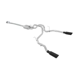 Pacific Performance Engineering - 317033020 | PPE Performance Cat-Back Exhaust System Dual Exit Polished Tubes, Black Ceramic Coated Tips (2009-2014 F150 V8-4.6L, 5.0L, 5.4L) - Image 2